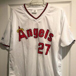 Mike Trout Los Angeles Angels #27 Promotional White Jersey XL, NEW